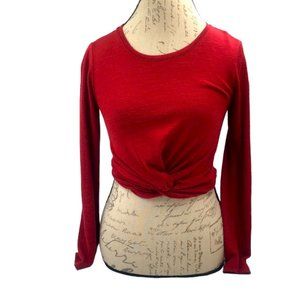 Cotton On Red Long Sleeve Top Size S